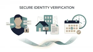 Generic identity verification flow showing name, address and date of birth checks
